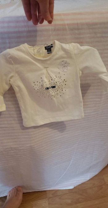 Techerts manches langues fille 3 mois