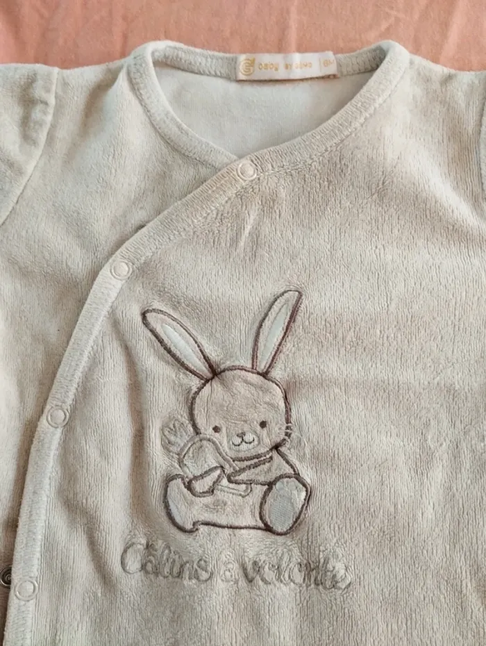 * Lot de 3 pyjamas chauds gris, vert pâle T6M Tex Verbaudet Gémo - photo numéro 8