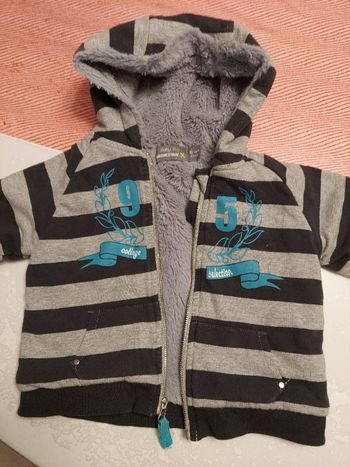 Sweat fourré veste 6mois orchestra