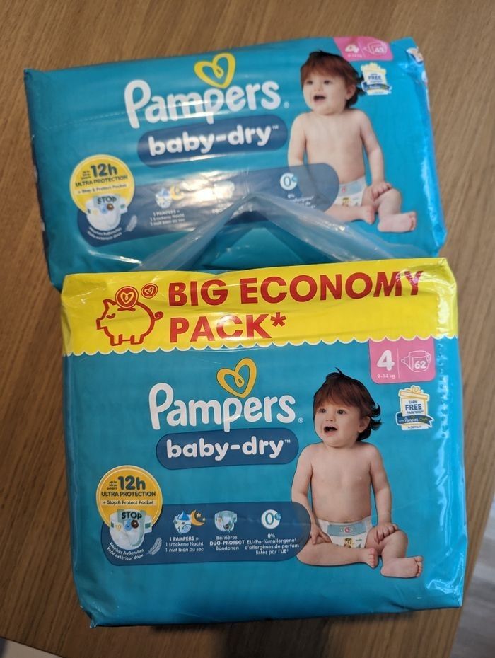 Pampers baby dry  taille 4