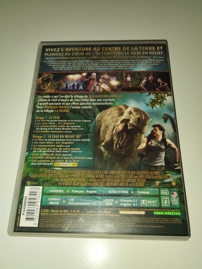 DVD voyage au centre de la terre 3D avec lunettes - photo numéro 4