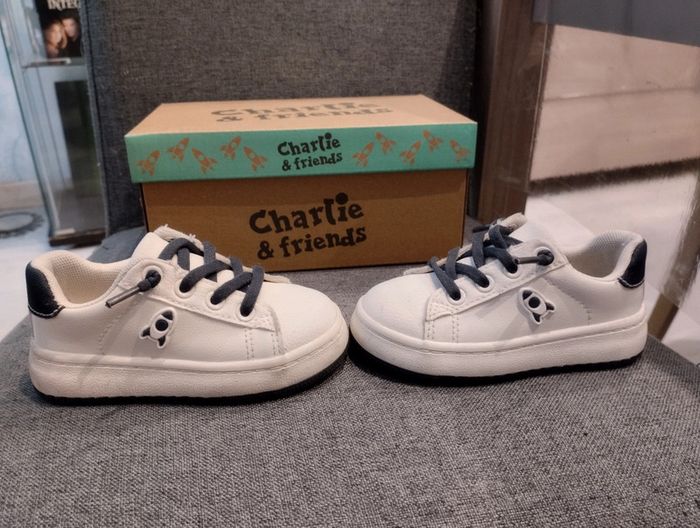 Basket blanche lacets élastiques - photo numéro 4
