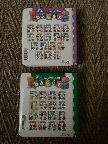 Lot de 2 livres L’imagerie des bébés