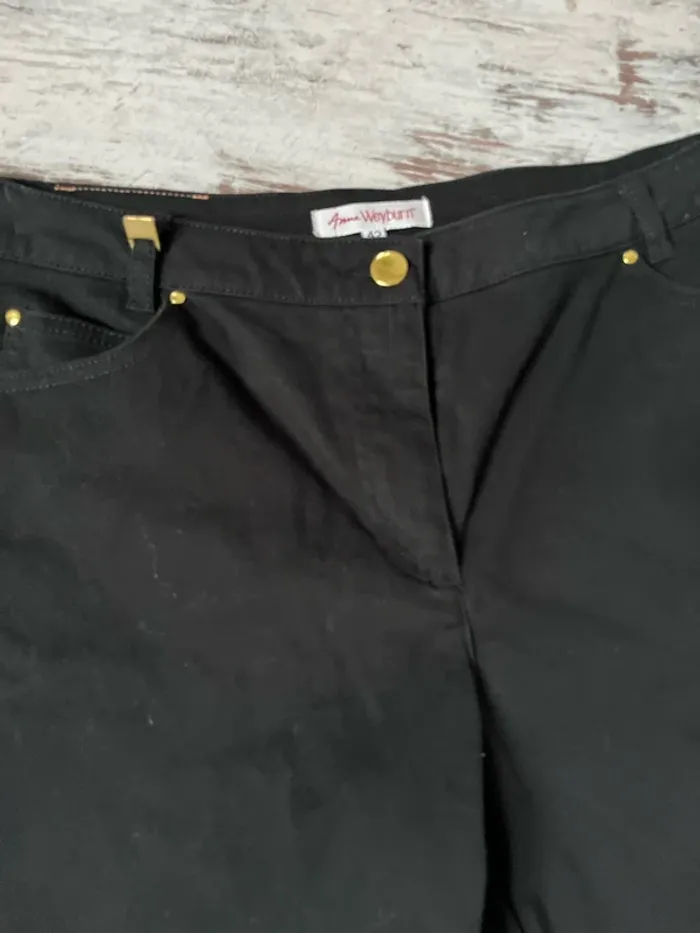 Pantalon noir Anne Weyburn 42 - photo numéro 2