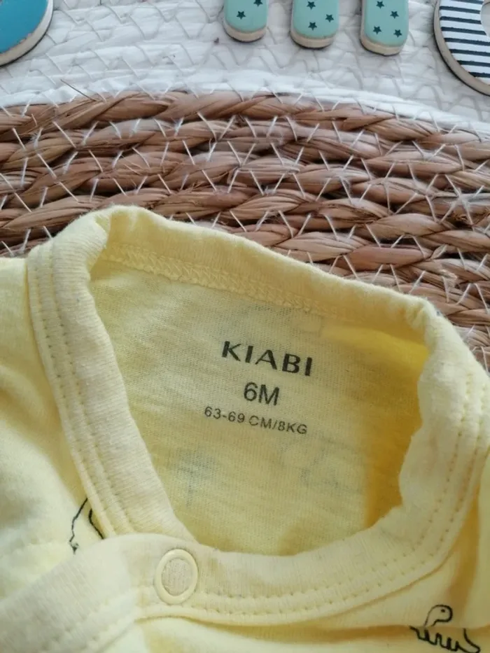 Pyjama une pièce en coton - Kiabi - 6 mois - photo numéro 2