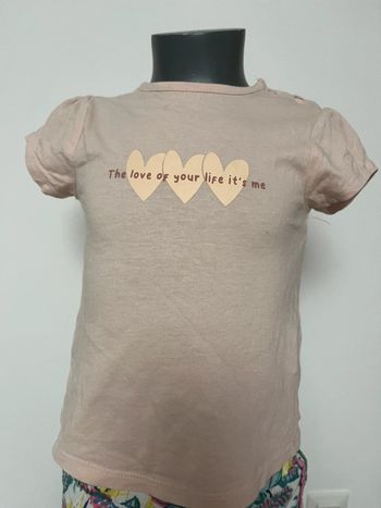 TEE shirt rose Kiabi