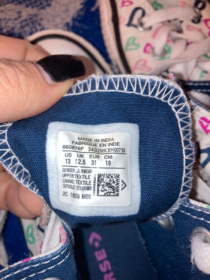 Converse motifs cœurs P31 - photo numéro 7