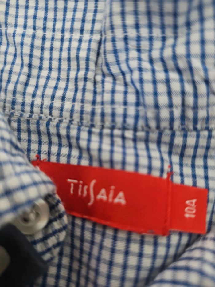 Chemise manche courte taille 10 ans marque tissaia - photo numéro 4