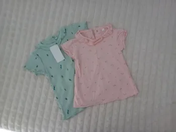 Lot 2 Tshirt 6/9mois 🌸👧