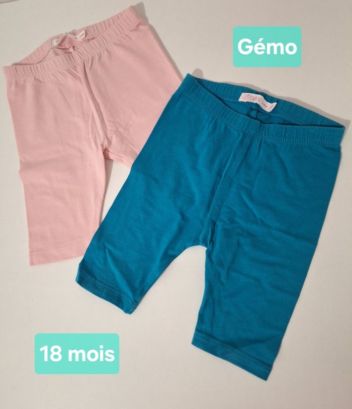 Lot de 2 leggings courts