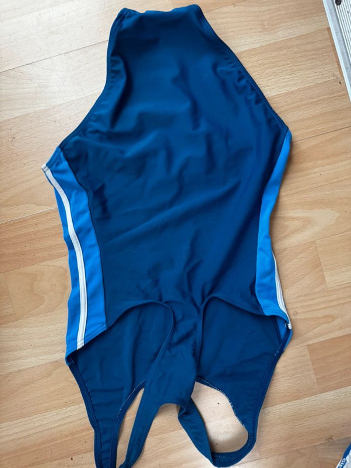 Maillot de bain, une pièce bleue blanc Taille, 14 ans/1 58 - photo numéro 11