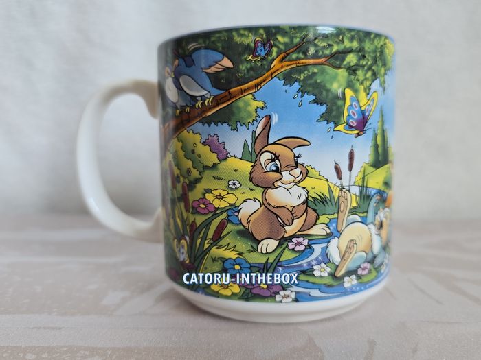 Tasse / Mug / Cup scène Disney Classics Bambi Féline Fleur Panpan / Thumper - photo numéro 8