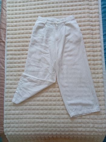 Pantalon fluide blanc fille 8ans 🤍🌼