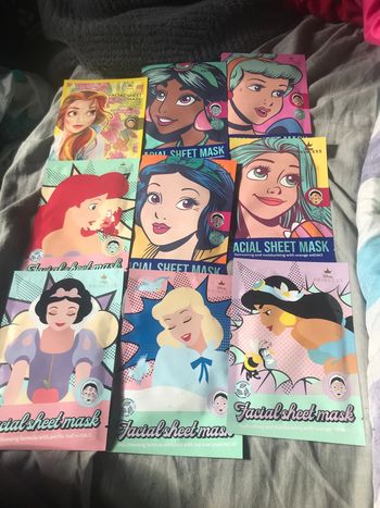 Lot de 9 masques princesses Disney