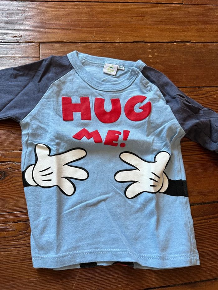 Lot Disney baby 3 t-shirt bleus 18 mois - photo numéro 3