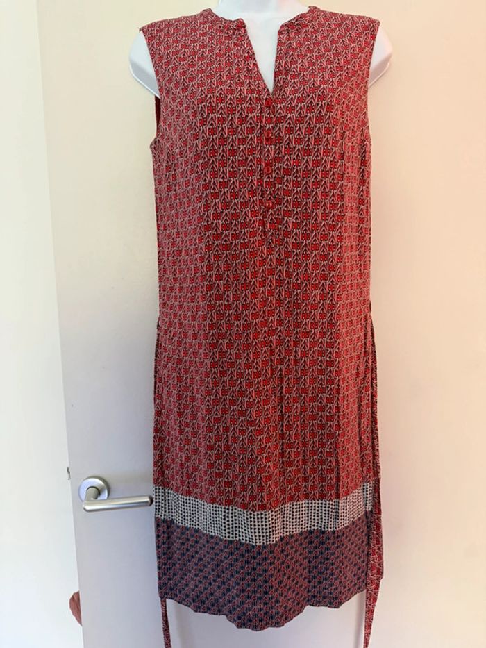 Robe d’été rouge à motifs Camaïeu - photo numéro 4