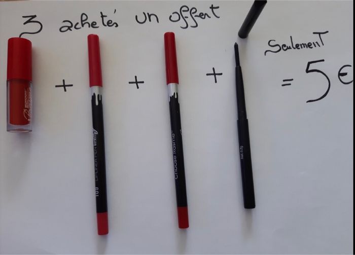 3 articles achetés un offert