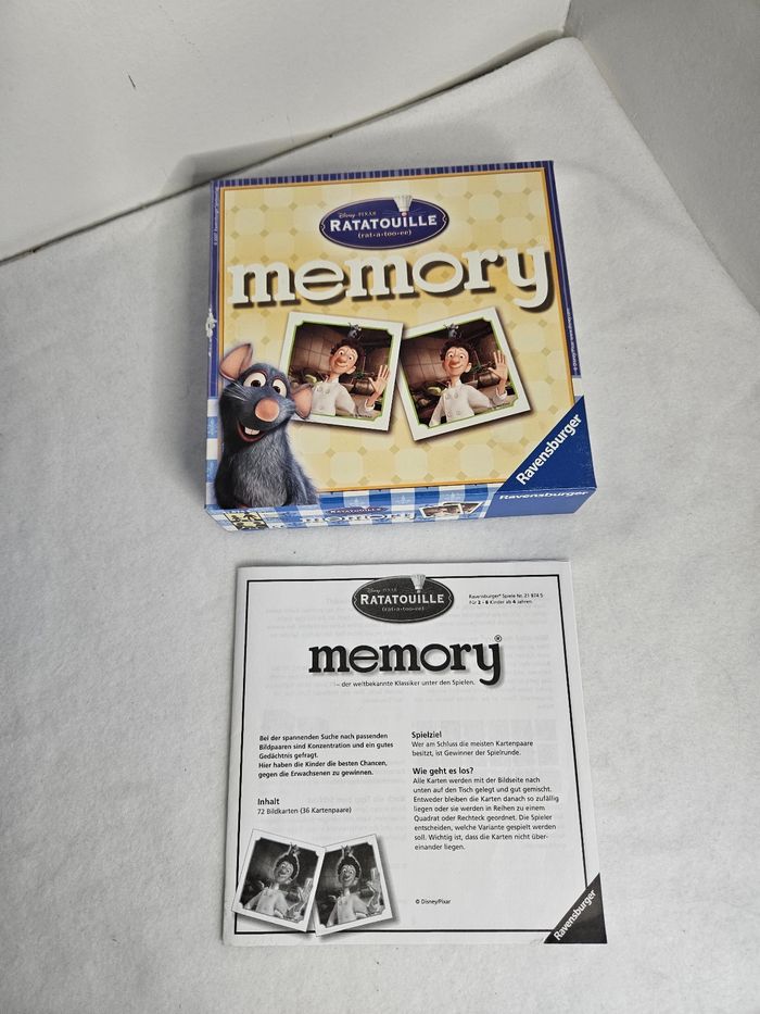 Jeu de memory ratatouille