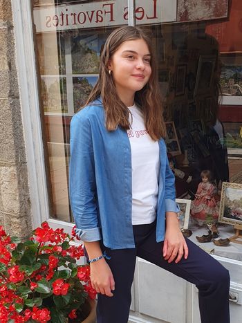 Chemise en jean Narbonne bleu Taille 8 ans