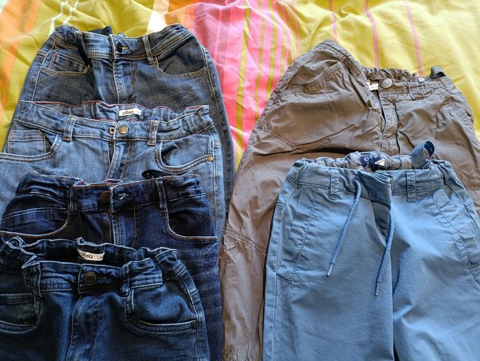 Lot 6 pantalons slim garçon 12 ans - photo numéro 2