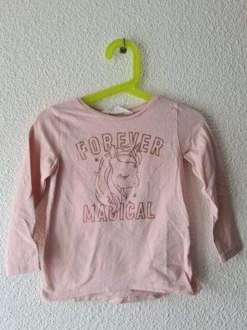 tee-shirt rose licorne H&M