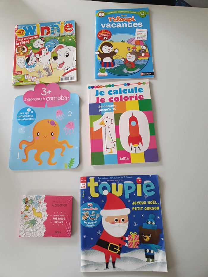 Lot de 6 livres ou livres d'activités - photo numéro 2