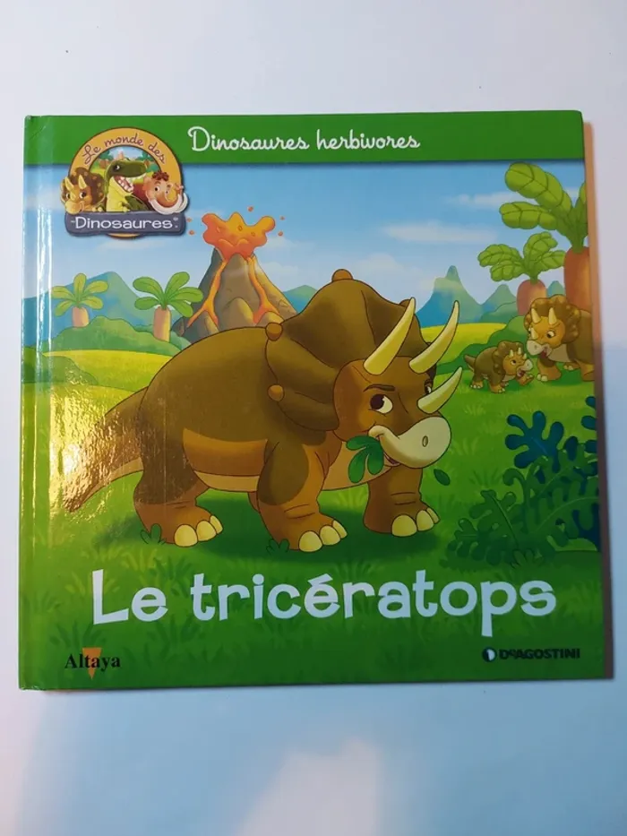 Livre enfant Dinosaures herbivores - Le triceratops