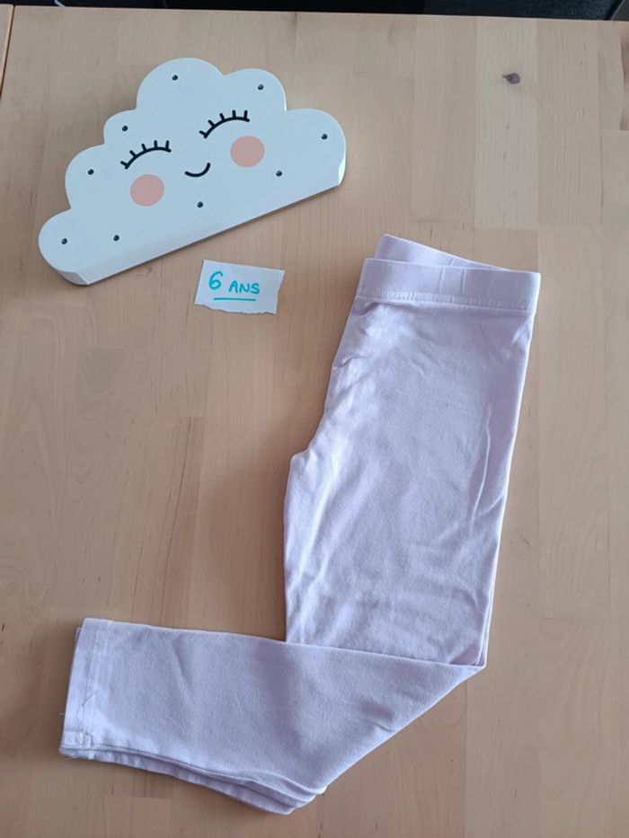 Legging rose 6 ans