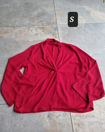 Chemisier fluide rouge taille S