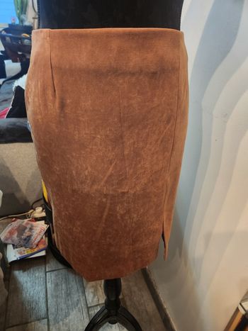 Jupe etam marron taille 36 petite fente sur le côté