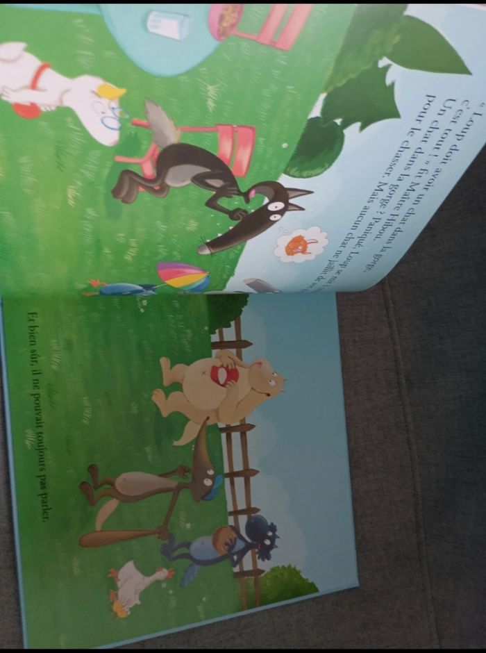 Livre grand albums auzou le loup qui avait perdu sa langue - photo numéro 3