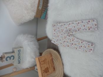 Jolie legging elastique fleurie Primark bébé fille 3 mois 6 mois 