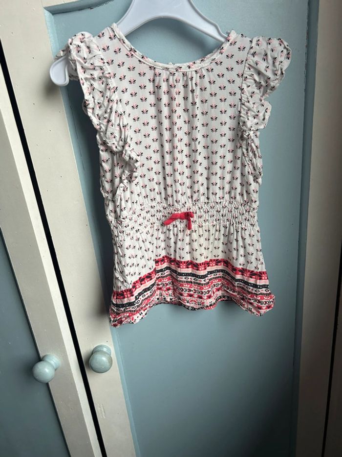 Tunique gemo, blanche , 6 mois