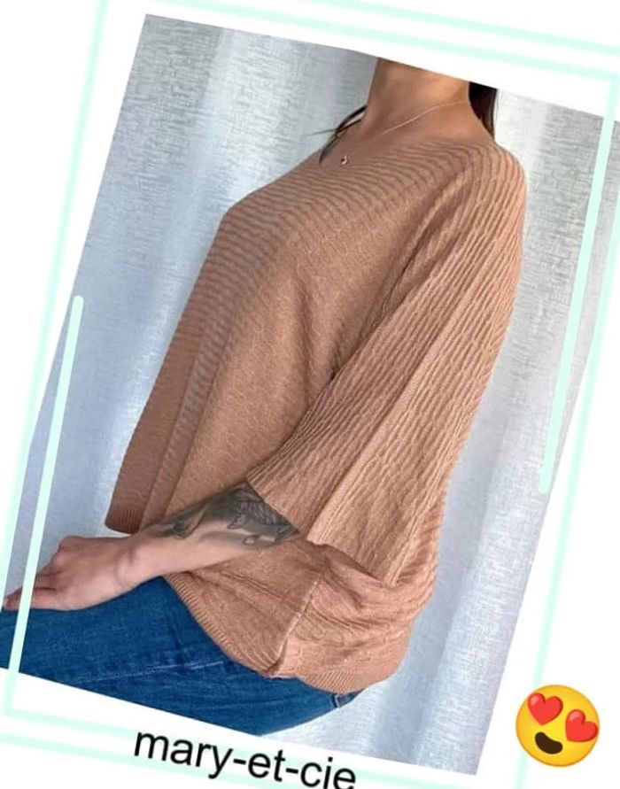 Blouse ample manches 3/4 taille unique - made in Italy - photo numéro 3