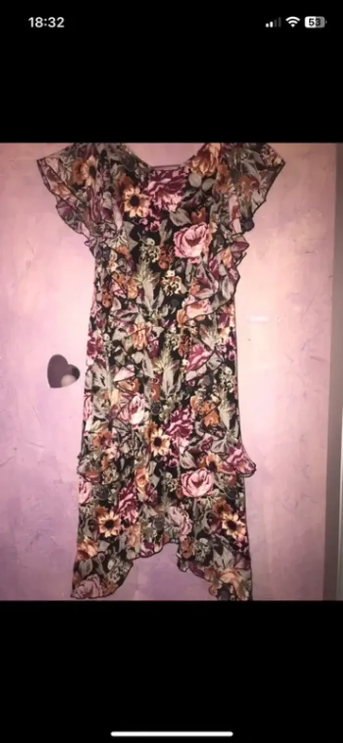 Robe longue fleurie femme - photo numéro 3