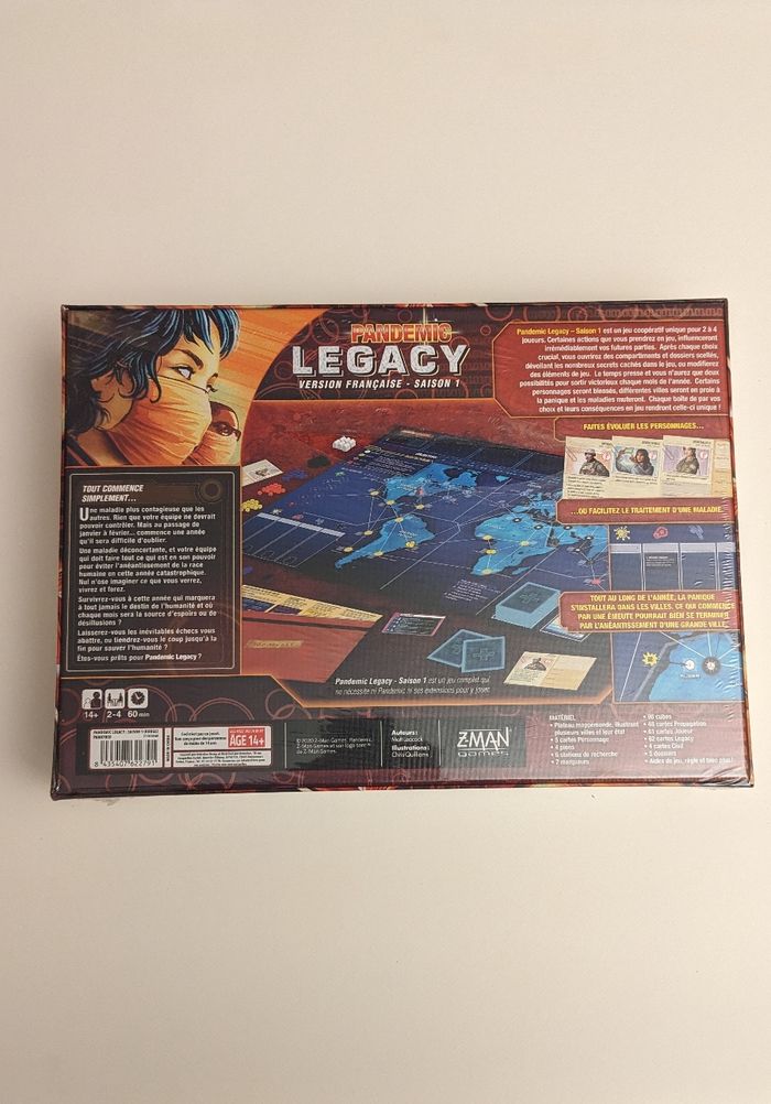 Pandemic Legacy Saison 1 VF - photo numéro 2