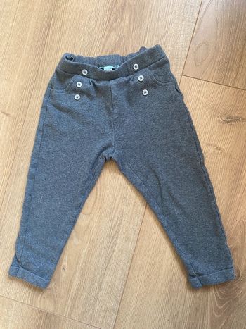 Pantalon souple gris chiné