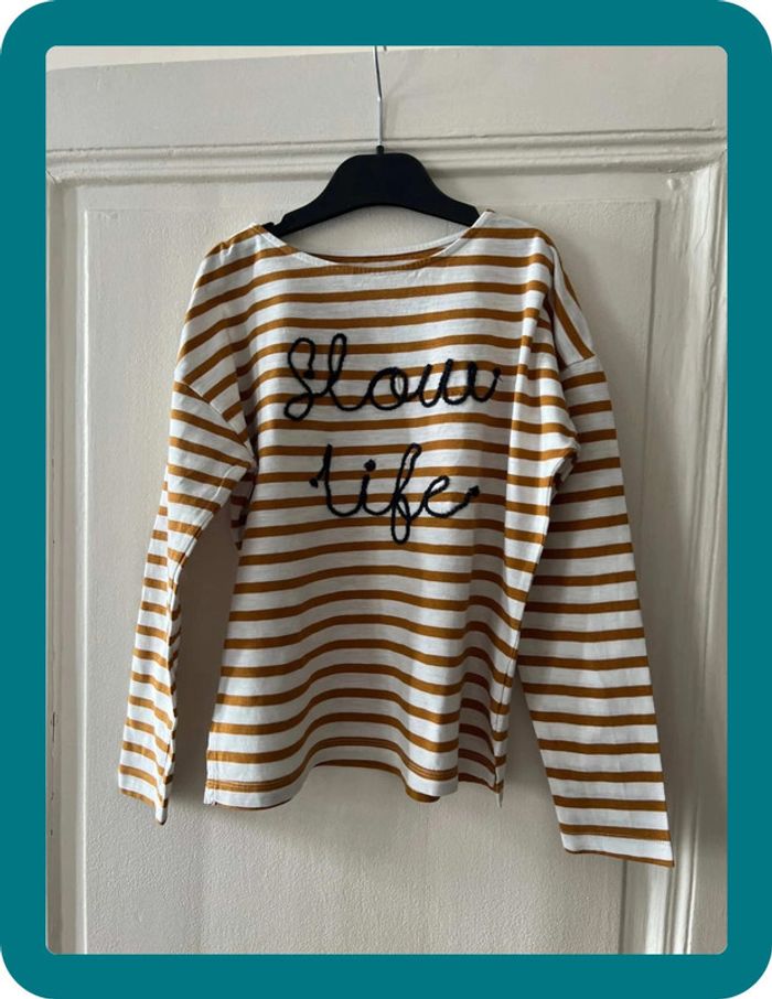 Marinière mixte Slow Life 10 ans - Monoprix Teens