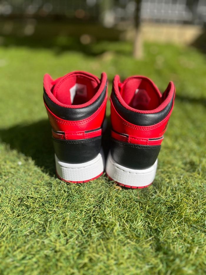 Nike Air Jordan Mid  rouge et noir - Taille 36 - photo numéro 3