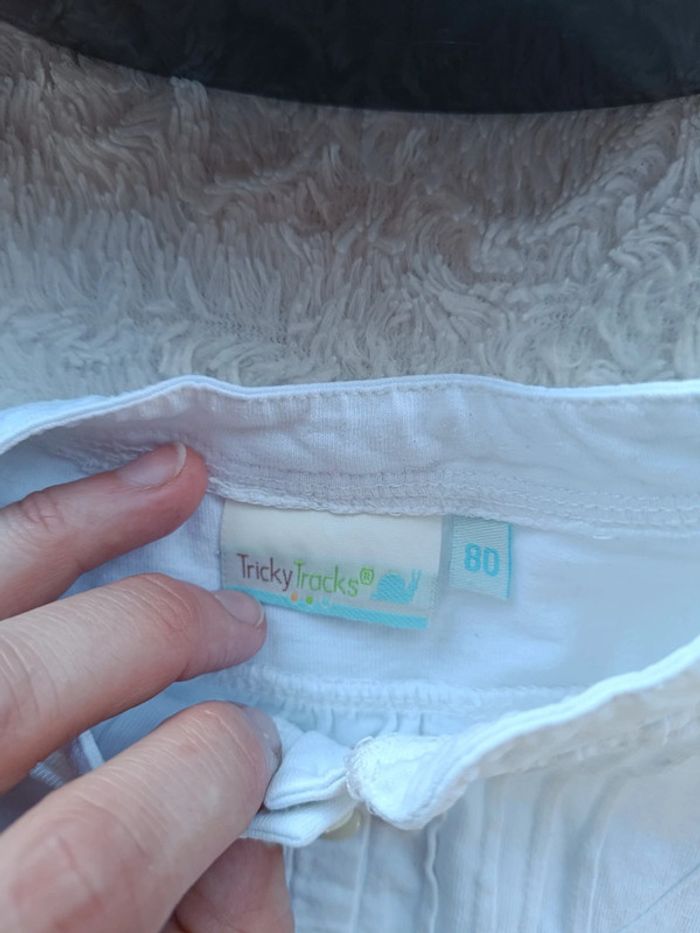 Tee shirt chemise blouse tunique manches longues Fille 12/18 mois fleurs Tricky tracks 100% coton - photo numéro 5