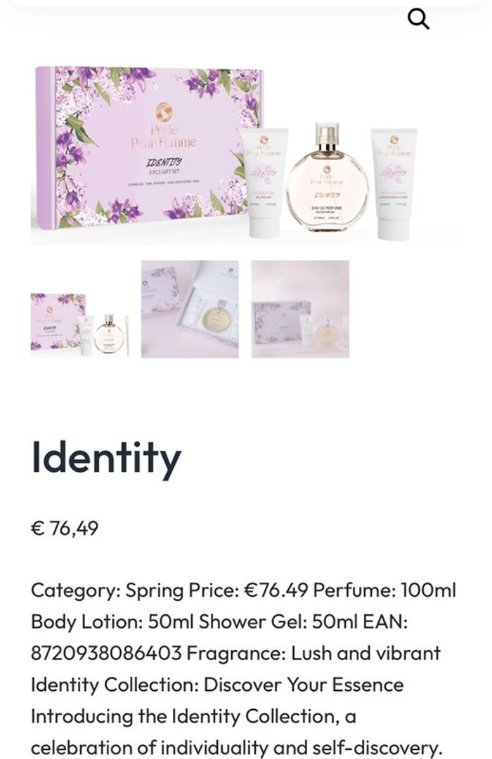 Coffret trois pièces perles pour femme Identity - photo numéro 6