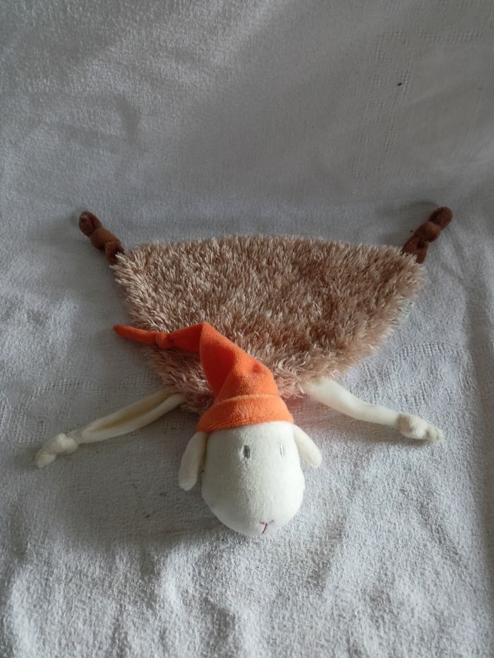 Doudou plat mouton 15 cm