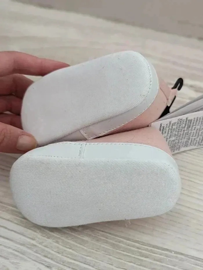 Chaussure rose pale bébé - photo numéro 3