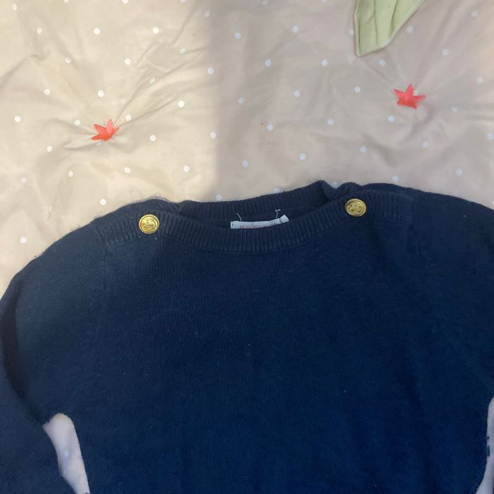 Pull bleu marine - photo numéro 2