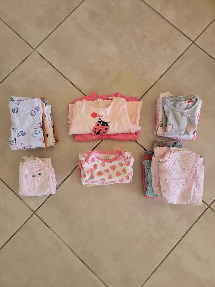 Lot vêtements fille 9 mois été