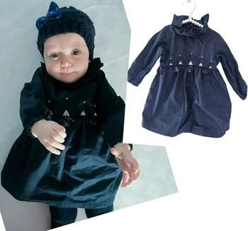 9 mois bébé fille robe manche longue