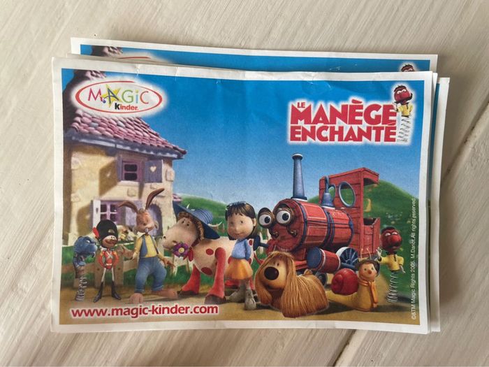 Lot de 7 figurines montables Magic Kinder Manège enchanté 2005 + Bpz - photo numéro 3