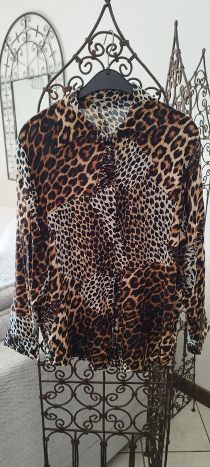 Chemisier Léopard Neuf. Taille unique. Fabriqué en France - photo numéro 2