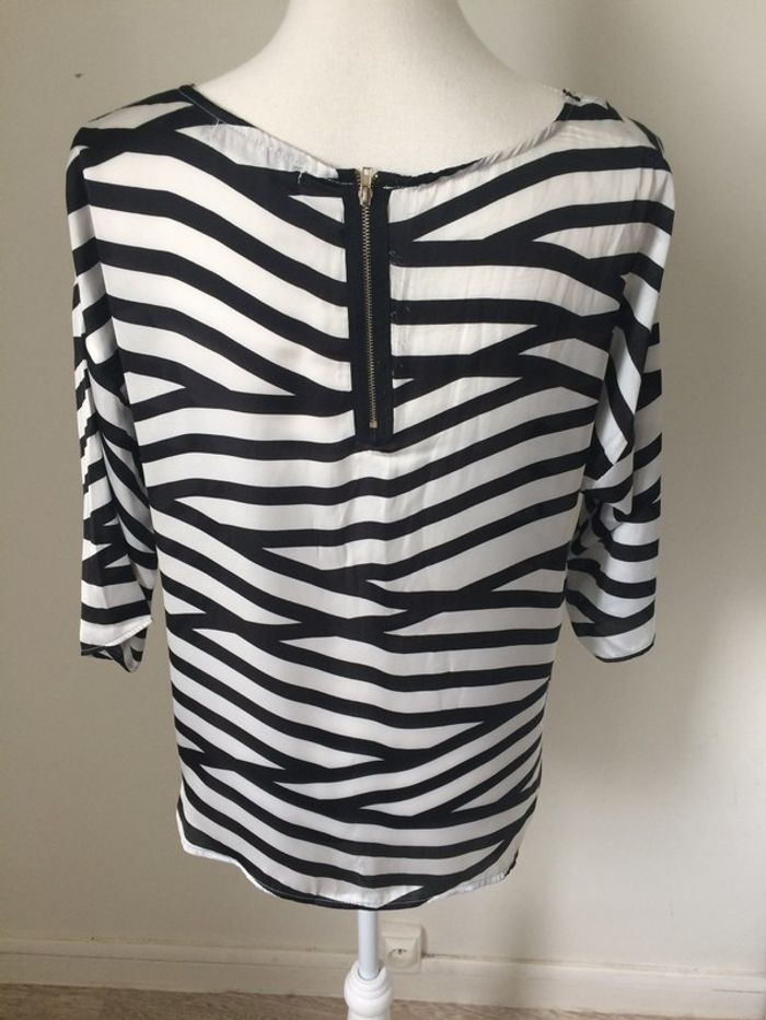 Chemise noir et blanche taille M - photo numéro 3