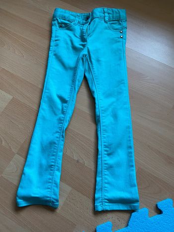Pantalon jeans menthe Vertbaudet Taille 4ans 102 cm
